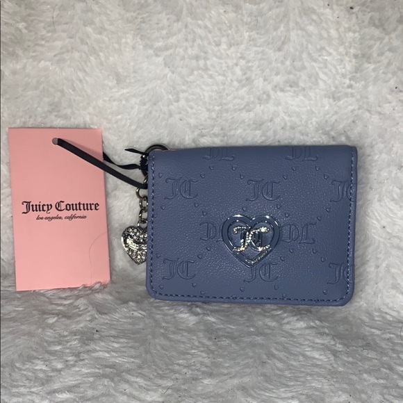 Juicy Couture Handbags - Juicy Couture Lavender Wallet with Heart Detail